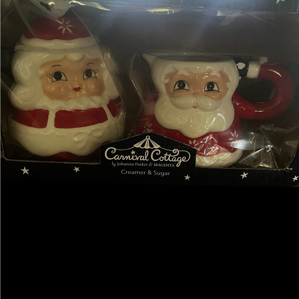 Santa & Mrs Clause Sugar and Creamer Set
